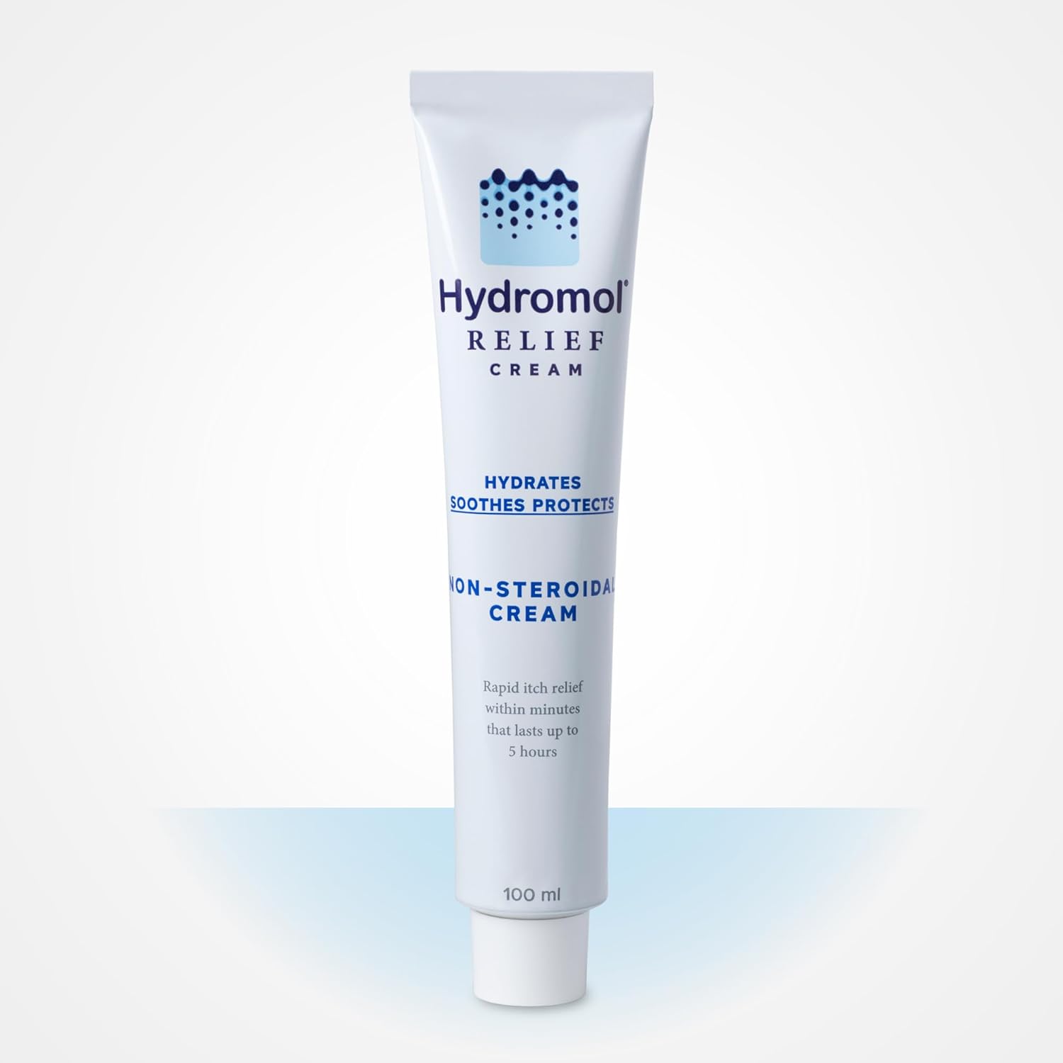Hydromol Relief Cream, 100 ml, Eczema Cream for Adults and Children, Used to Treat Mild to Moderate Atopic Dermatitis, long lasting itch relief, helps to manage flare-ups