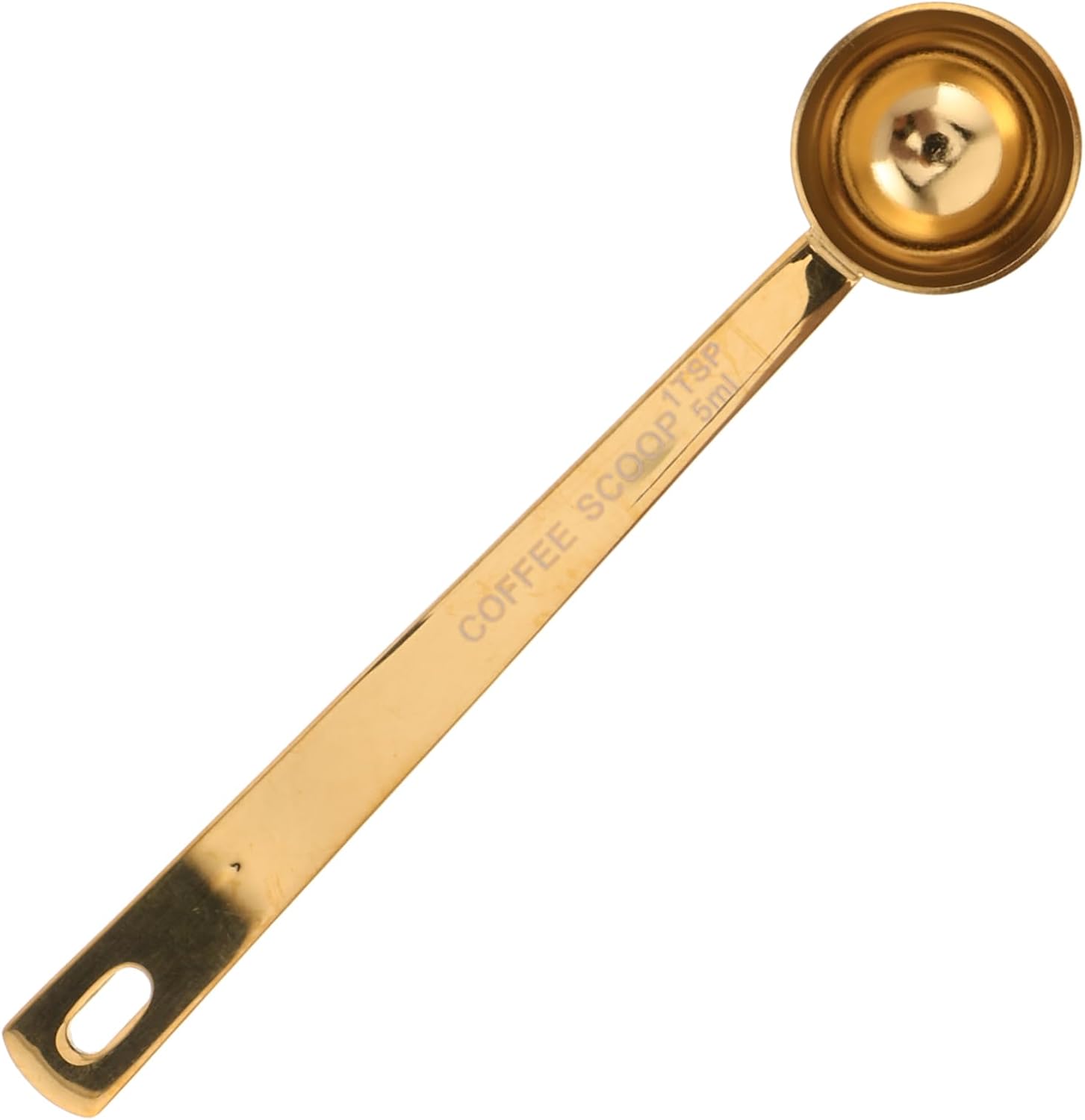 Toyvian Stainless Measuring Spoon with Graduated Markings Long Handle for Precise Measurement of Coffee Beans Milk Powder and Tea Leaves Durable Material