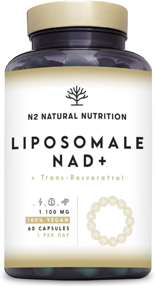 NAD+ Liposomal with Trans-Resveratrol. 60 Capsules. N2 Natural Nutrition
