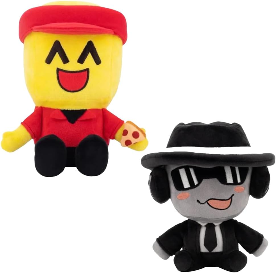 MAIPAI 2pcs Forsaken Chance Plush Toy,Soft Chance and Ellio Stuffed Animal Dolls,Cute Forsaken Chance & Ellio Plush Figure Plushies,Forsaken Chance Character Figures Pillow for Kids,Boys Girls Gift