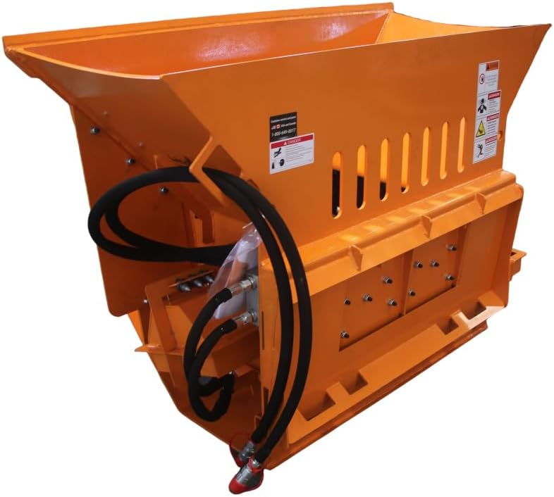 24" Concrete Crusher Rock Stone Asphalt Brick Block Crusher Breaker Bucket Skid Steer attachments 13.5Cu.Ft.