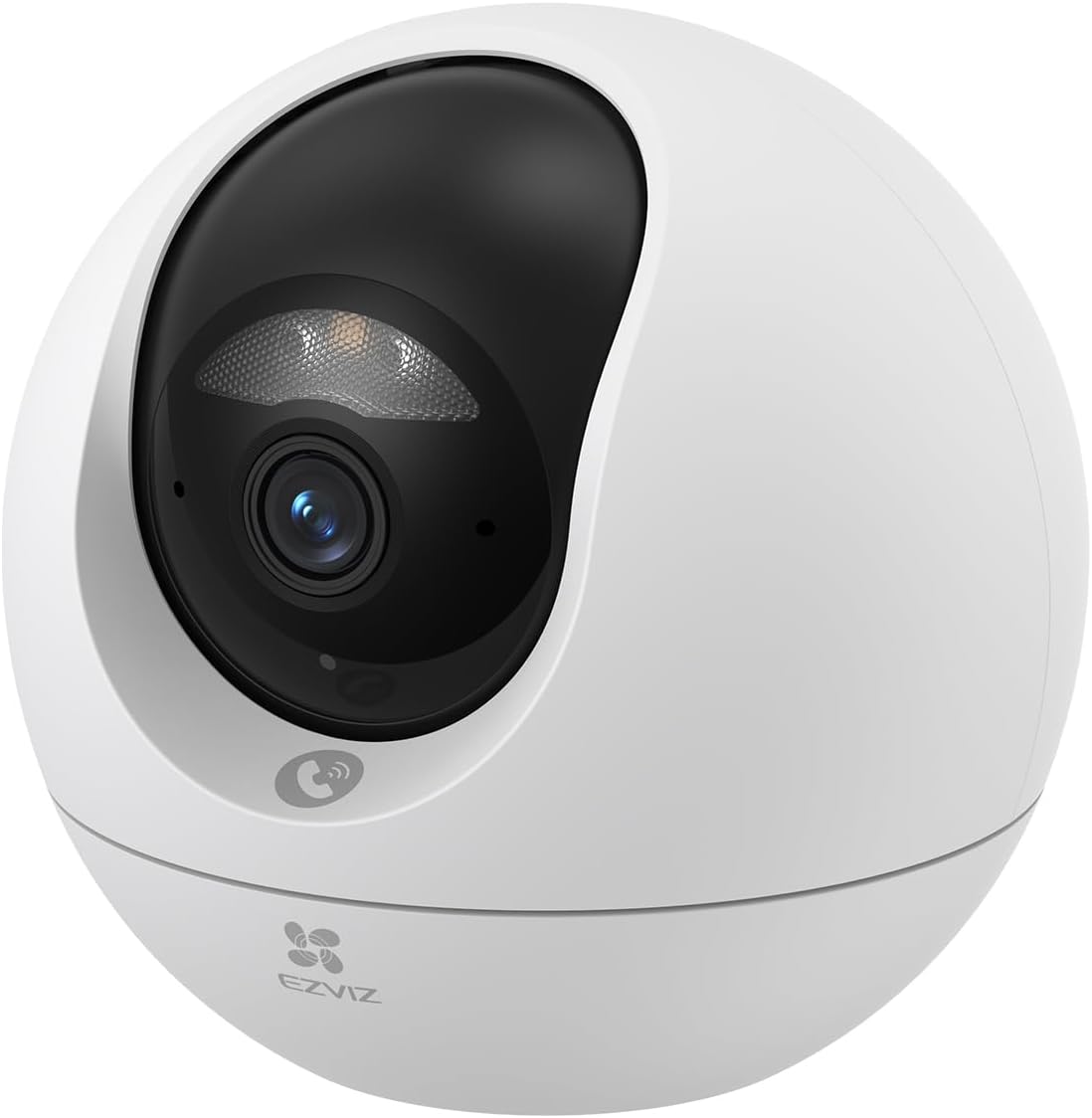 EZVIZ 4K Indoor WiFi Surveillance Camera 360° IP Camera 8MP, AI Person/Pet/Noise Detection, Color Night Vision, Automatic Tracking and Zoom, Two-Way Call, 5GHz/2.4GHz, C6c