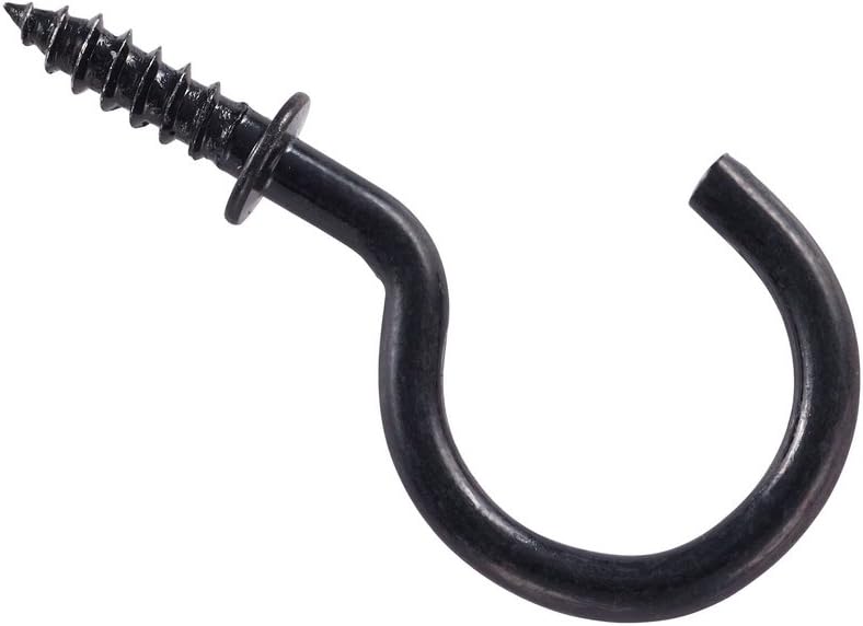 National Hardware N119-729 2023 Cup Hooks in Black, 1", 30 piece