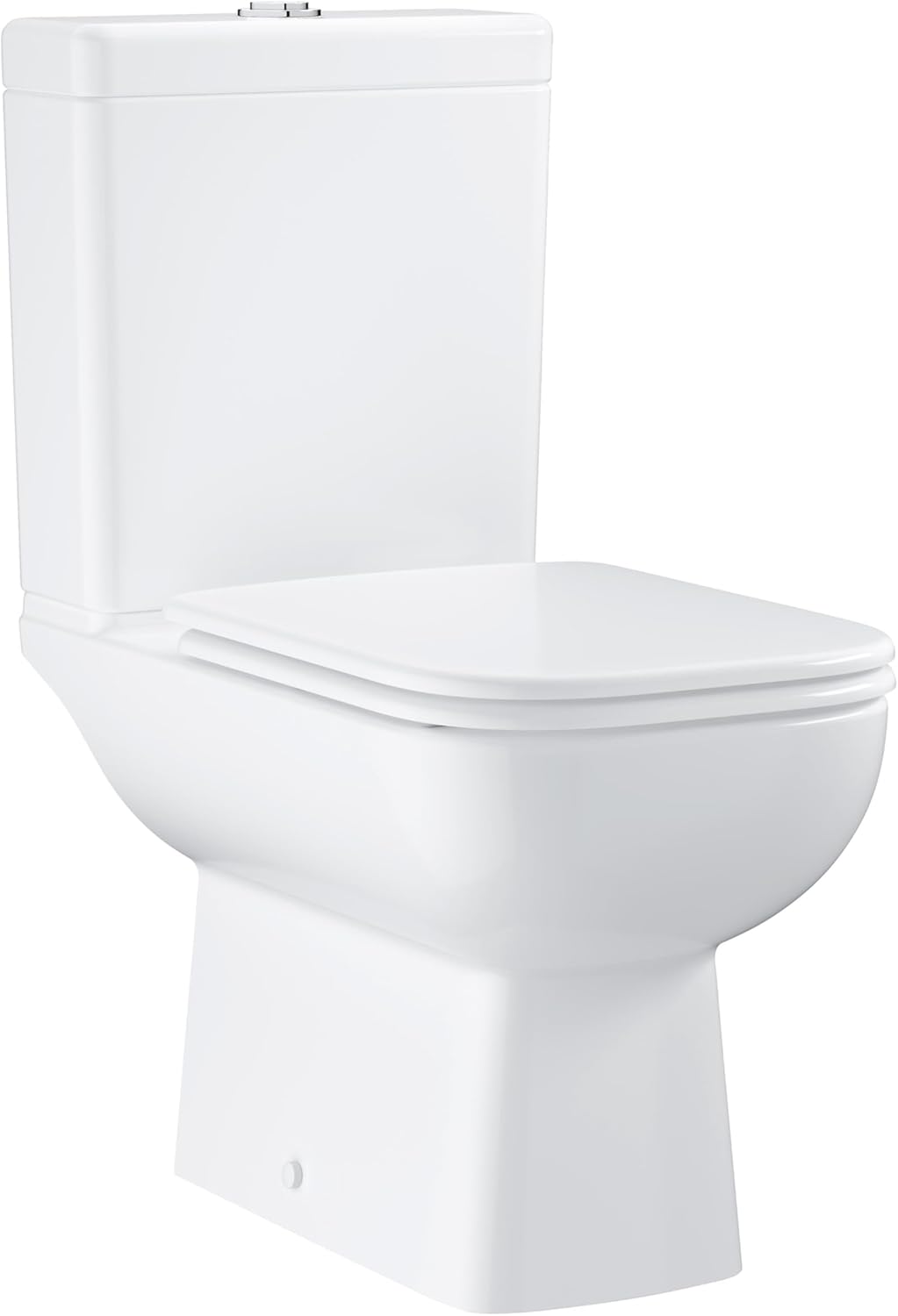 GROHE StartEdge Ceramic Floor Standing WC Bundle Close Coupled Toilet Pan and Cistern, White, 39951000