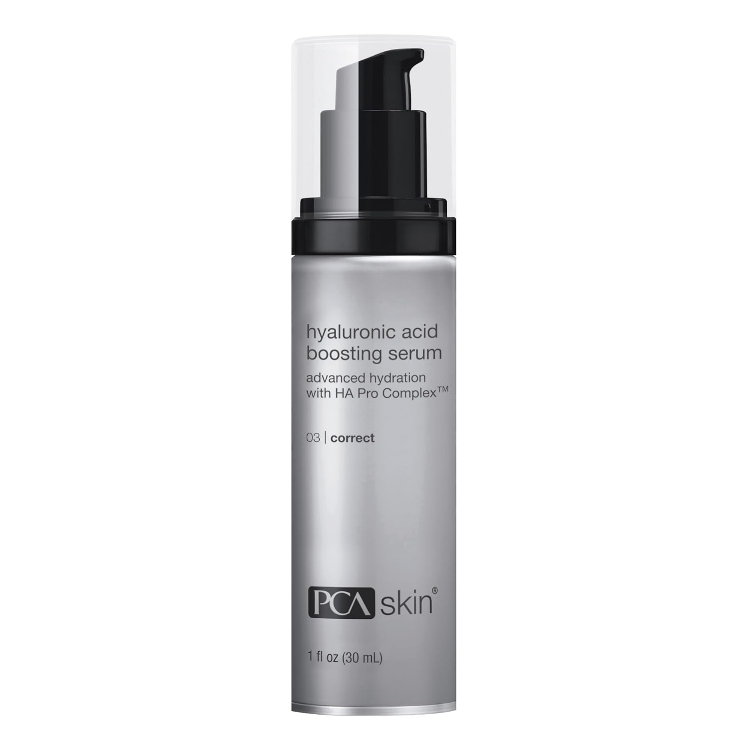 PCA SKIN Hyaluronic Acid Boosting Face Serum, Hyaluronic Acid Serum for Face Made with Niacinamide and Ceramides, Helps Reduce Fine Lines and Wrinkles and Delivers 24-Hour Moisturization, 1 oz Pump