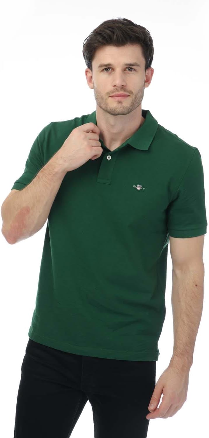 GANT Men's Reg Emb Archive Shield Polo Shirt