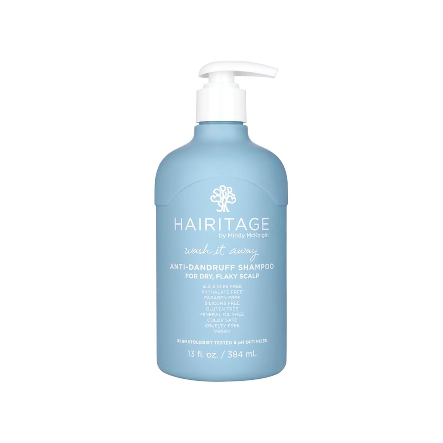 Hairitage Wash It Away Anti-Dandruff Shampoo - For Flaky, Itchy, Dry Scalp - Dandruff Shampoo Treatment - Eliminate Scalp Itching + Irritation + Flaking - 13 fl oz