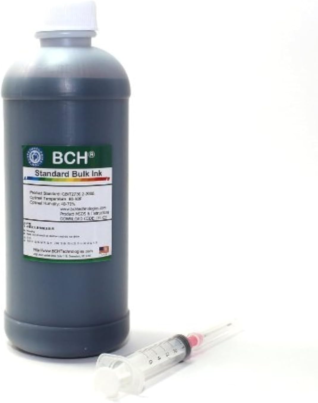 BCH 500ml Black Dye Ink Refill for Inkjet Printers – Vivid Prints, Fade-Resistant, Compatible with CISS & High-Capacity Cartridges