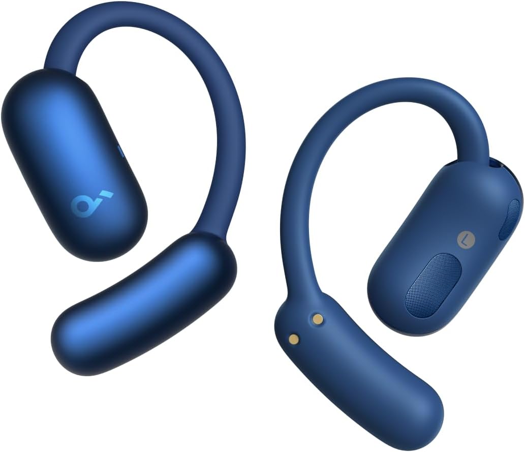 soundcore AeroFit 2 by Anker, Open-Ear Headphones, Adjustable Ear Hooks, Snug Fit, Rich Bass, Hi-Res, 42H Playtime, Bluetooth 5.4, IP55, AI Clear Calls, Wireless Charging,Translation Earbuds Real Time