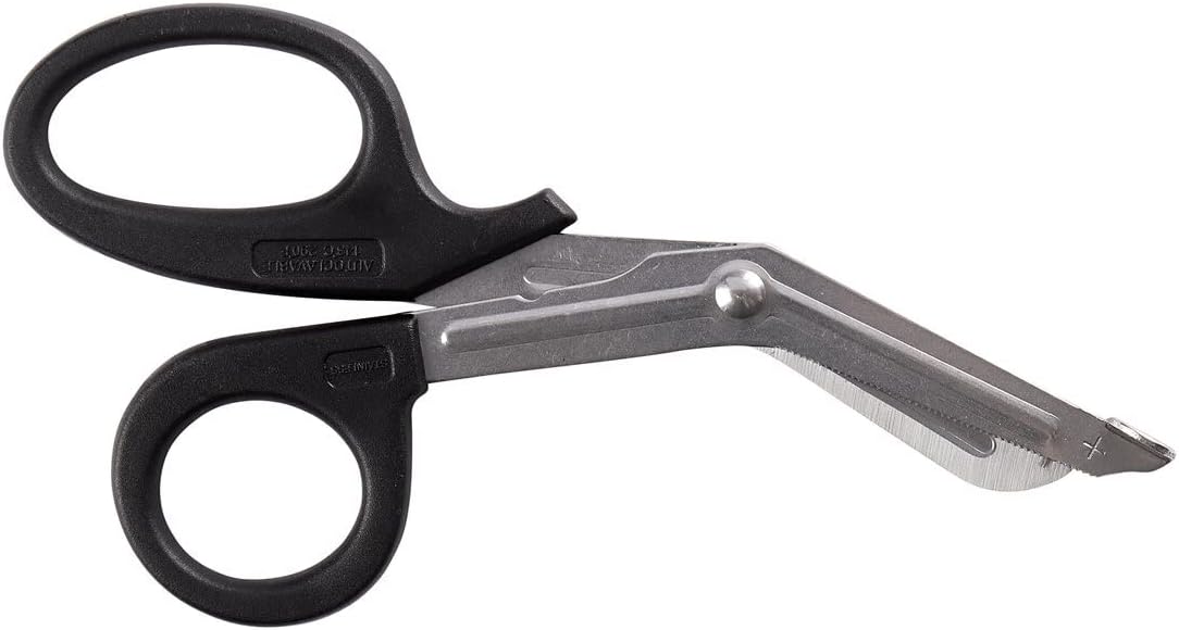 First Aid Only 7 Inches Black Scissor with Plastic Handle