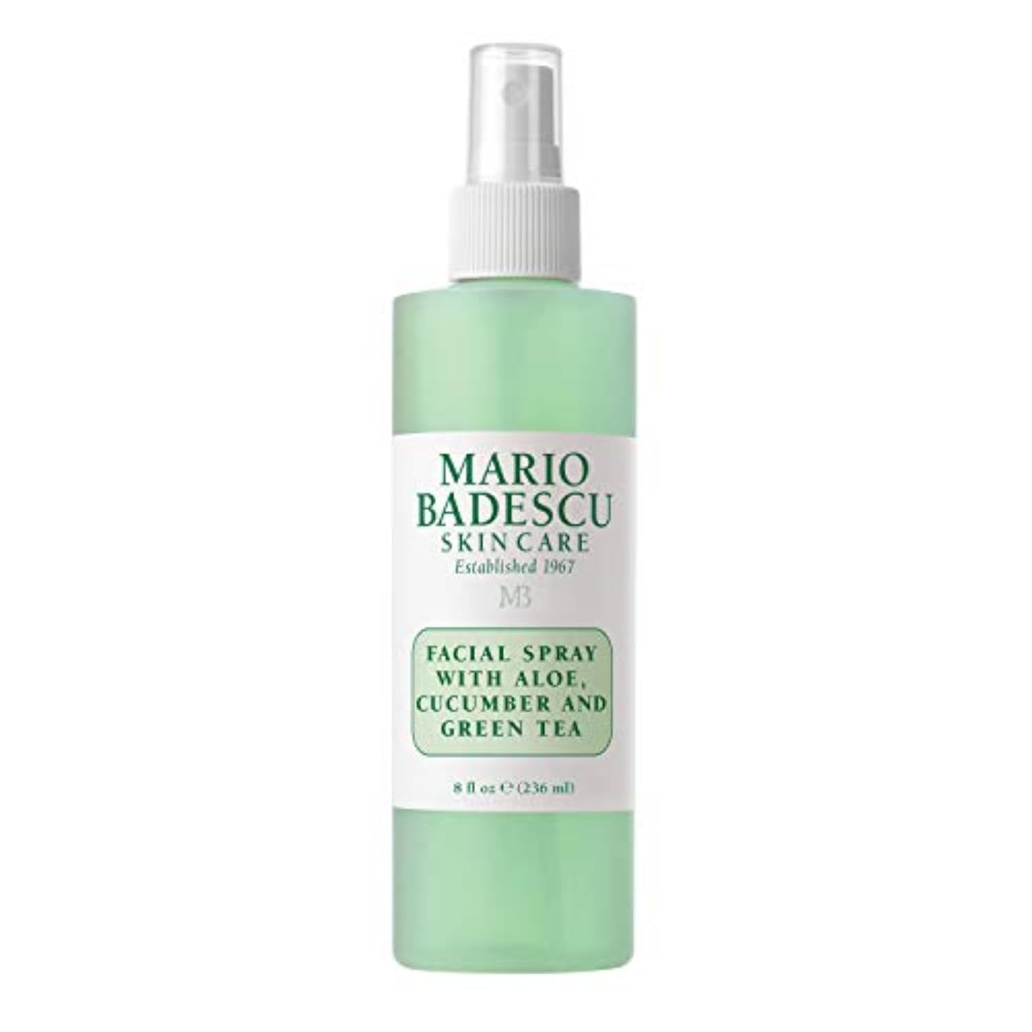 Mario Badescu Facial Spray with Aloe, Cucumber and Green Tea for All Skin Types, Face Mist that Hydrates & Invigorates