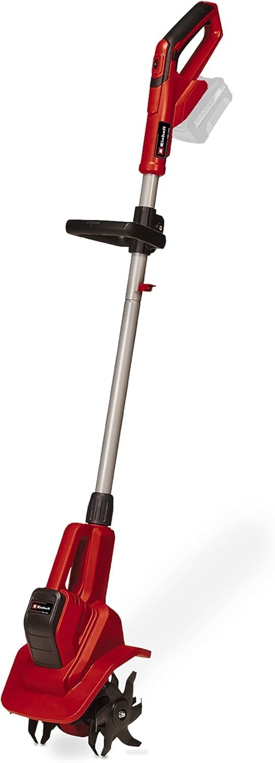 Einhell Power X-Change 18V Cordless Garden Rotavator - Powerful Soil Cultivator, 20cm Working Width, 15cm Working Depth - GE-CR 18/20 Li E Solo Tiller (Battery Not Included)