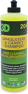 3D Upholstery & Carpet Shampoo - High Foam Stain Remover & Odor Eliminator Shampoo 16oz.