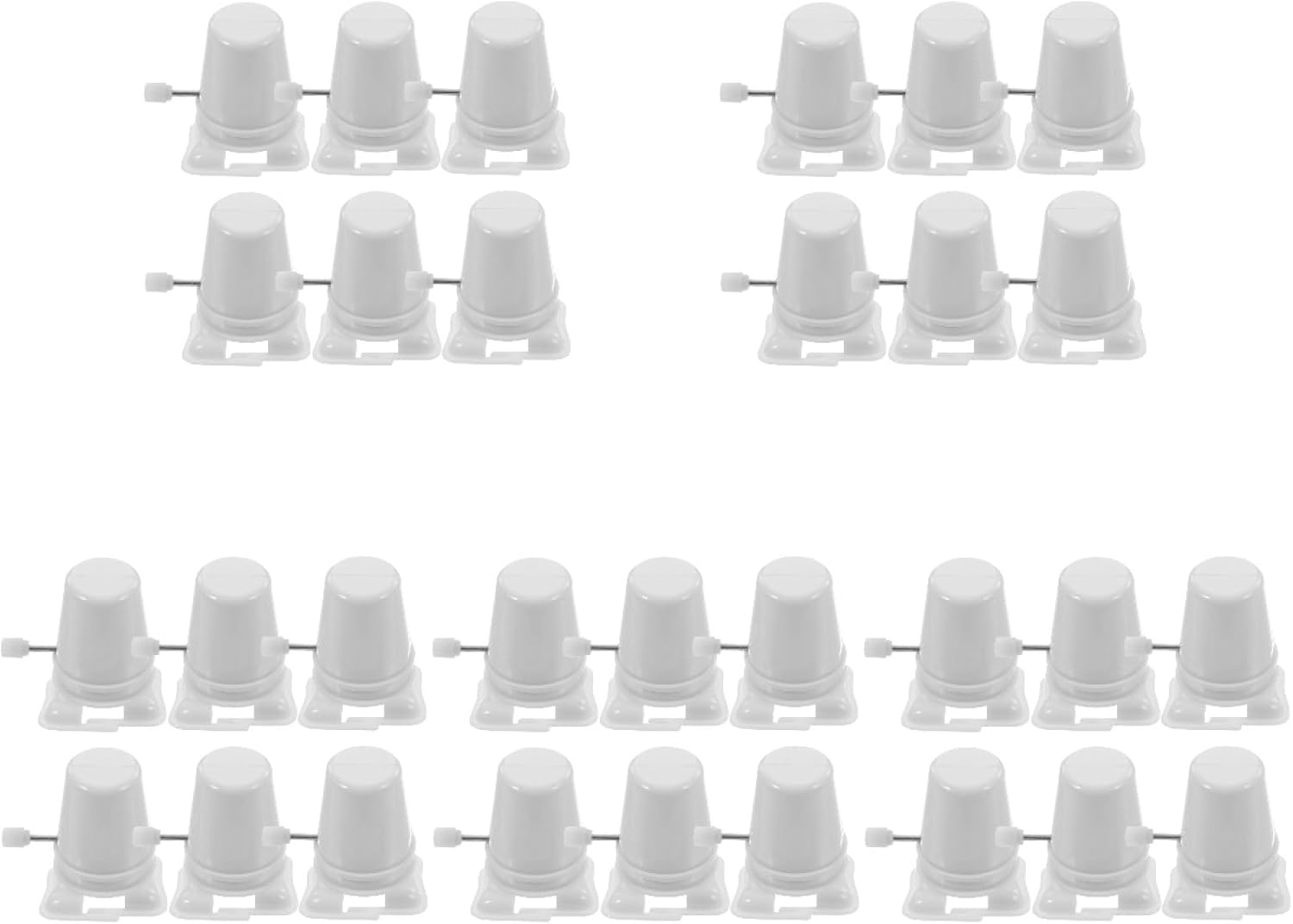 Totority Clockwork Legged Robot 30 Pcs Stocking Stuffers Kid Toys Wind up Toy Movement Replaceable Mechanism House Mini Toy Childrens Toys Toy Accessory Plastic White Household Walker