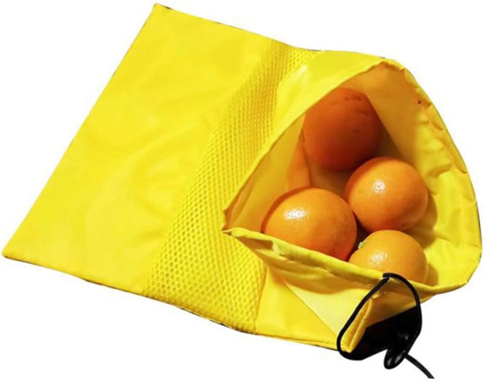 VALICLUD Fruit Storage Bag Set 2pcs Drawstring Insulated Banana Bag Fresh-care Reusable Hand-washable