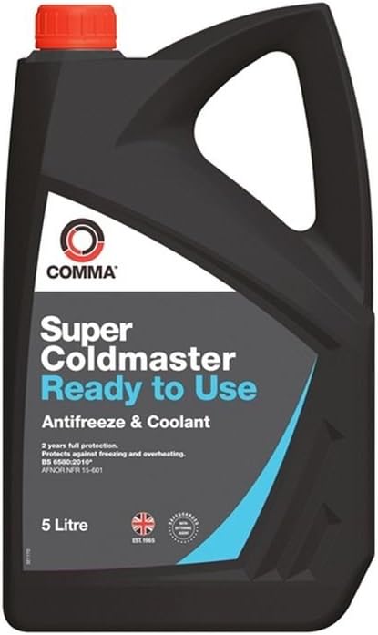Comma SCC5L Super Coldmaster Ready to Use Antifreeze and Coolant, 5000mL