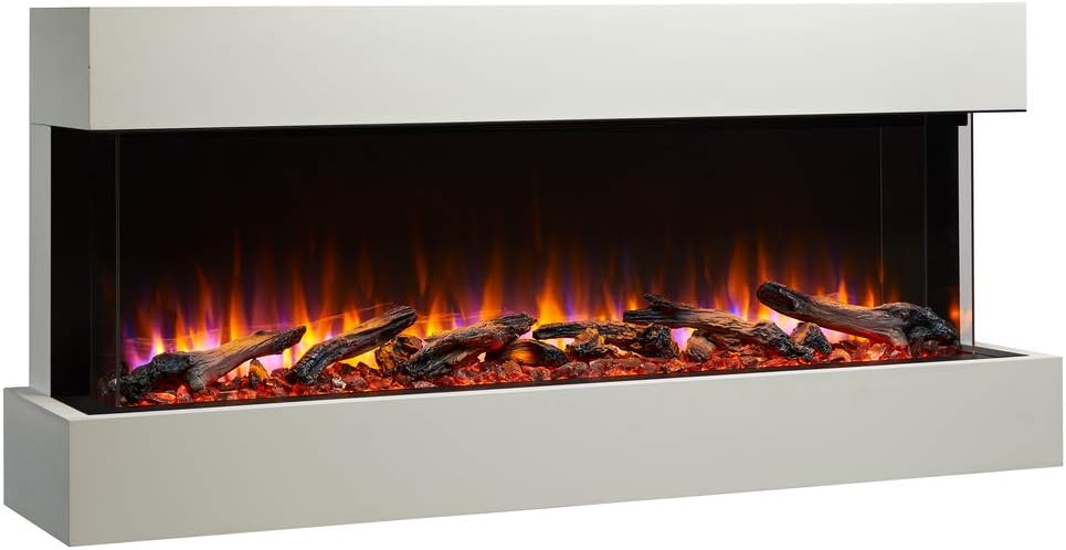 SimpliFire SF-SCT55-MANTEL Floating Mantel Kit for Scion 55, Primed MDF; for Wall Mount Applications (Includes Wall Mount Bracket) (SF-SCT55-MANTEL)