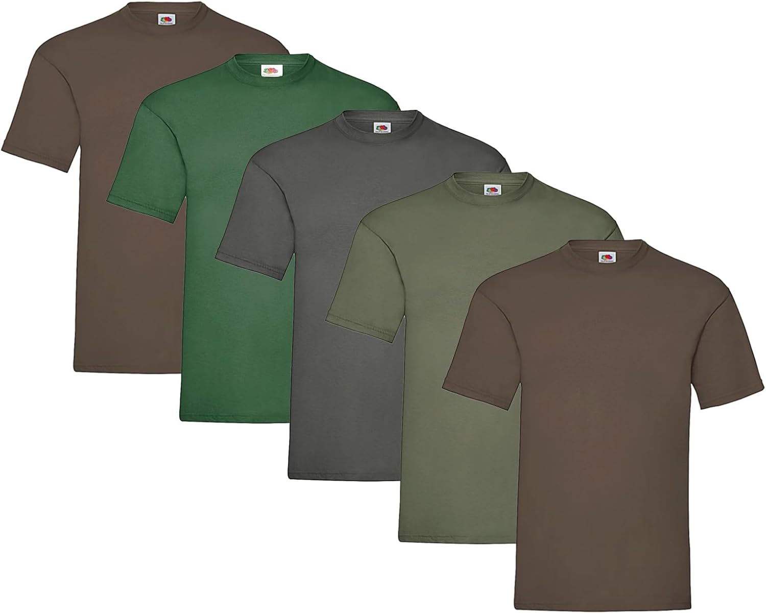 Fruit of the Loom Men's Heavy T-Shirt Pack of 5