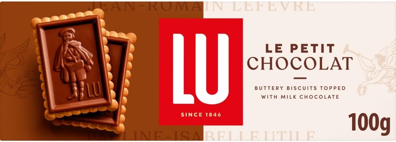 LU Le Petit Chocolat Milk Chocolate Coated Biscuits, 100 g (Pack of 1)