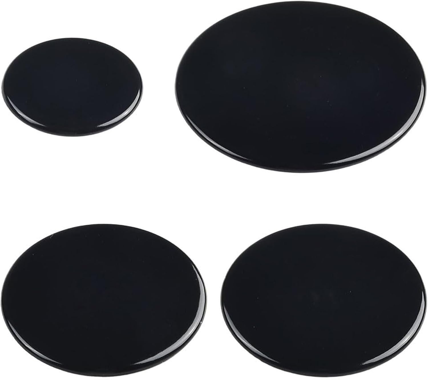 4 Pcs Cooker Hob Gas Burner Cap, Gas Hob Burner Flame Cap Lid Kit, 55mm 75mm 100mm for SABAF Accessories