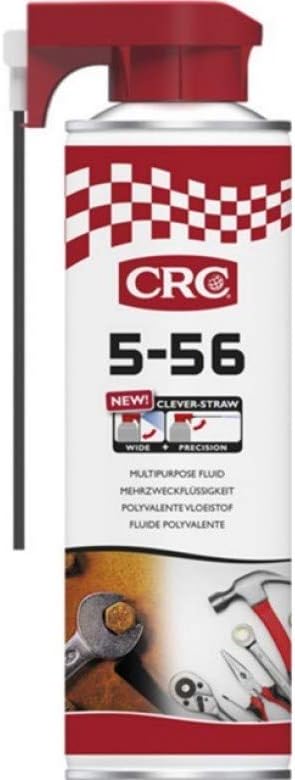 33026-AB CRC 33026-AB-5-56 Clever Straw: Multi-Purpose Lubricant with Special Diffuser, Penetrant, Anti-Corrosive 500 ml, Black