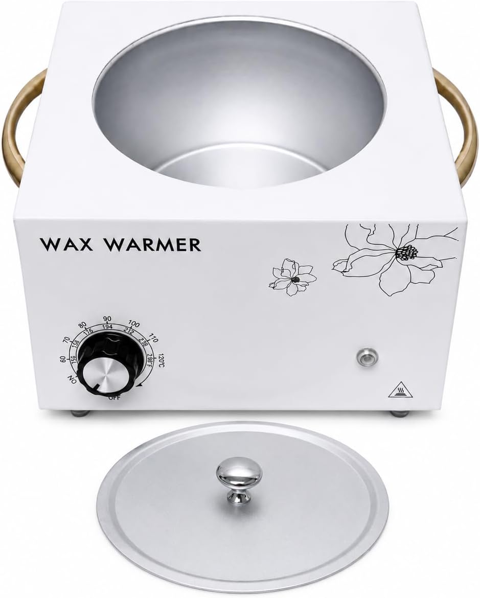 Wax Warmer, 3L Large Capacity Electric Wax Melt Heater for Sensitive Skin Hair Removal, Fast heating, Smart temp control, Non-stick Inner Wall, LED Digital Display