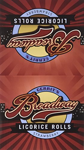 Gerrit's Broadway Licorice Rolls Strawberry 24 Count by Broadway Licorice
