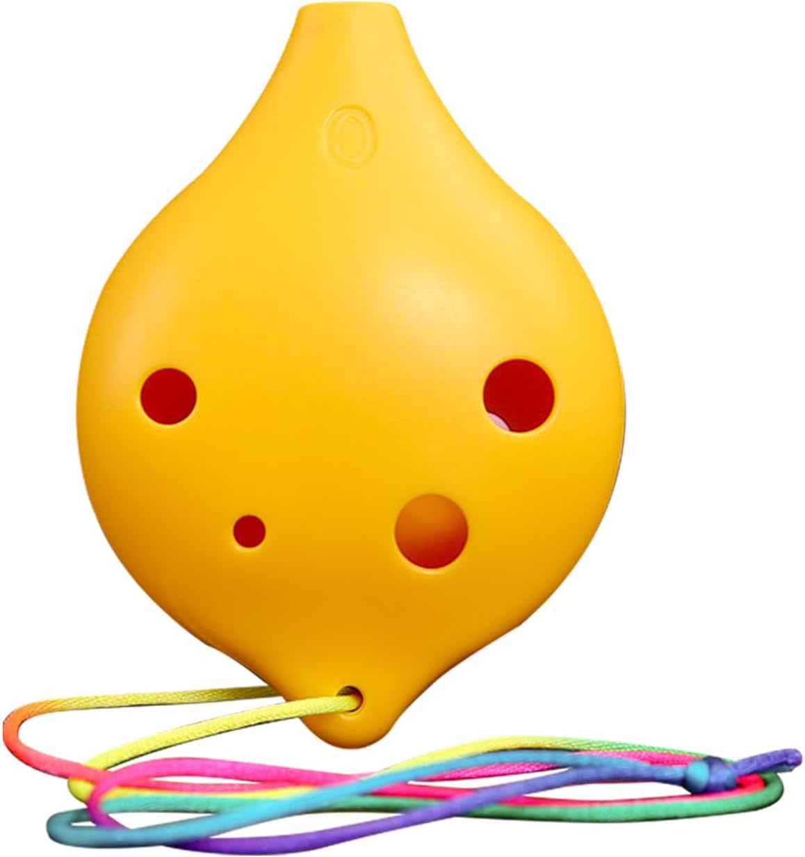 RmKbe 6 Hole Ocarina Alto C Ceramic Smokey Brown Ocarinas Children Plastic Ocarina Student Music Instruments for Beginner (Yellow)