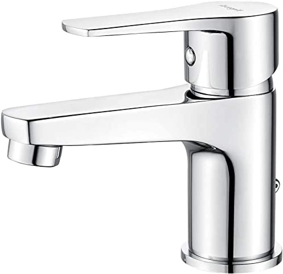 Ibergrif Bathroom Basin Taps, Sink Taps Mixers Chrome, Brass, Hot& Cold Single Handle Control, M11057