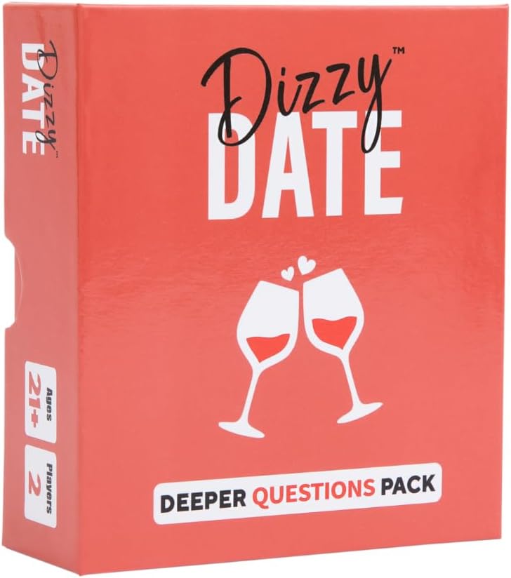 Dizzy Date: The 2nd Date - Deeper Questions Expansion Pack. The Card Game for Date Night. Perfect Valentine's Day Gift!