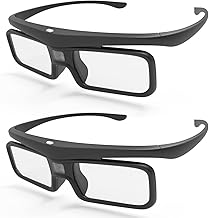 AWOL VISION DLP Link 3D Glasses, Rechargeable Active Shutter Eyewear compatiable with AWOL VISION LTV-3000 Pro and LTV-3500 Pro, Vanish TV & Other DLP-Link 3D projectors (2 Packs)