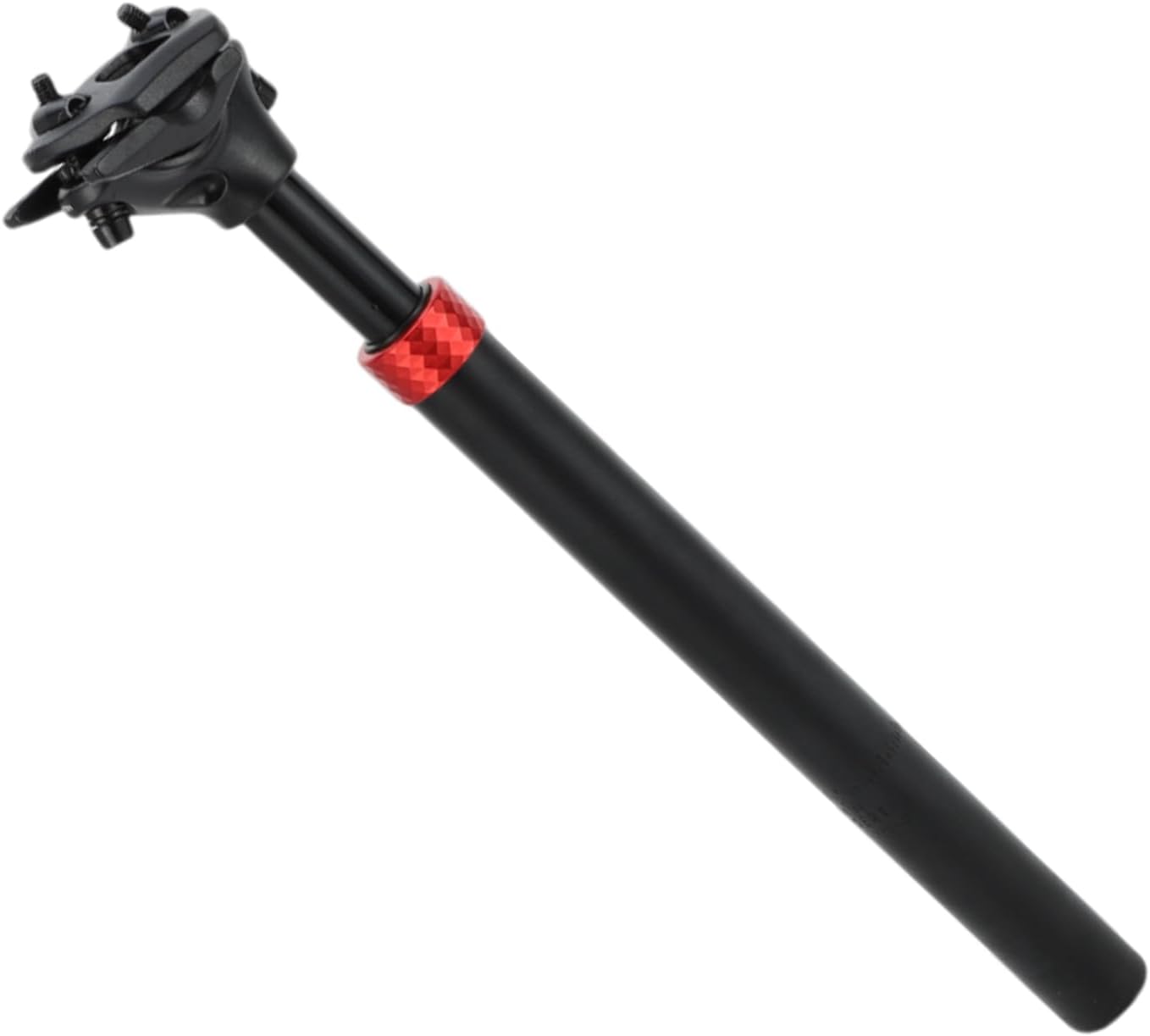 HEROFFIX 1 Pc Most Mountain Bikes Bike Seat Posts Suspension Shock Absorber Bike Saddle Post Seat Tube 27.2x350mm Black Red Aluminum Alloy