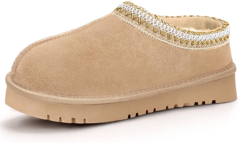 Women's Platform Slippers Anti-Slip Mini Boots Fur Fleece Lined Sneakers Short Ankle Boot Comfy House Slippers for Indoor Outdoor