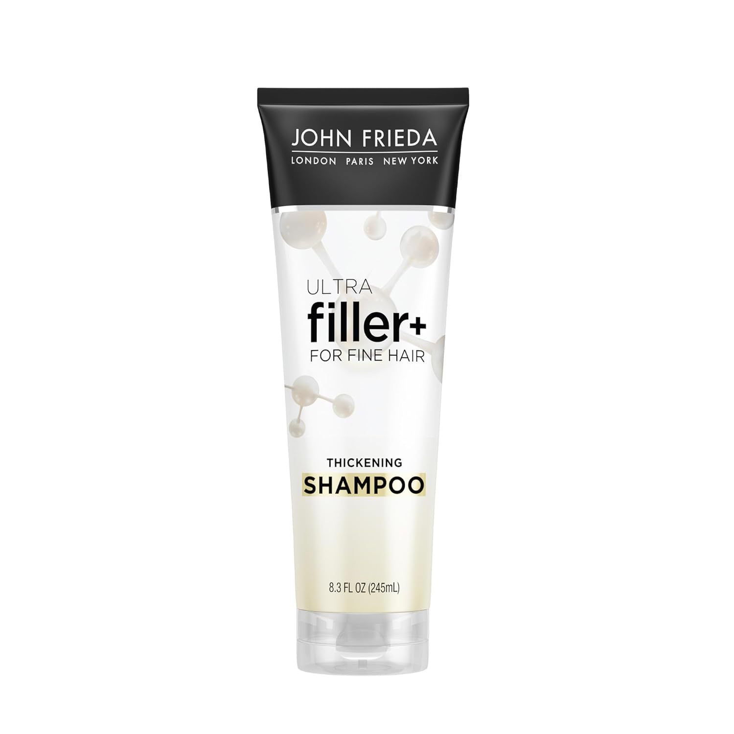 John Frieda ULTRAfiller+ Thickening Shampoo, Strengthening Shampoo for Damaged or Thin Hair, Infused with Biotin and Hyaluronic Acid to Strengthen Hair for Thicker Fuller Results, 8.3 Oz