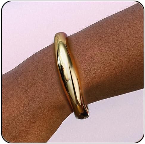 Elegance 11 designs Gold Cuff Bangle Bracelets For Women Trendy Hinged Cuff Open Wide Chunky Gold Bracelet Minimalist Bangle Jewelry Gift