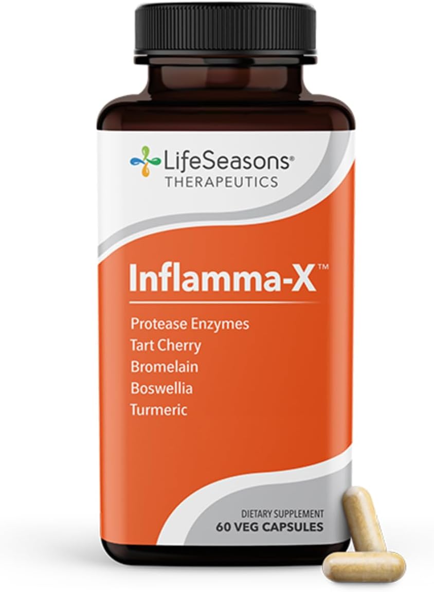 Inflamma-X - Inflammation Support Supplement - Turmeric Boswellia & Bromelain - Soothes Aches & Chronic Discomfort - Reduces Swelling & Inflammatory Compounds - 60 Capsules