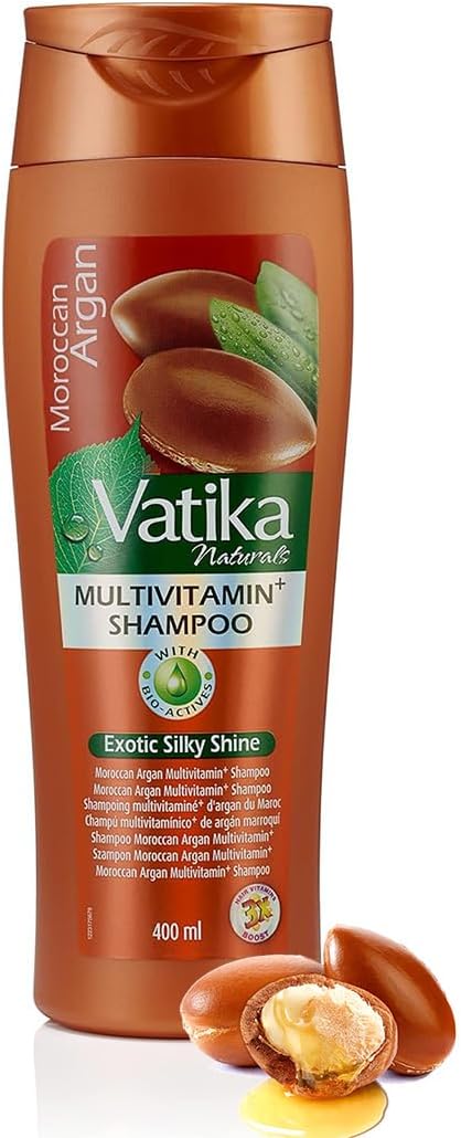 Vatika Naturals Moroccan Argan - 400 ml | Anti-Breakage Shampoo | Moisture Soft Hair | For Dry, Unmanageable Hair