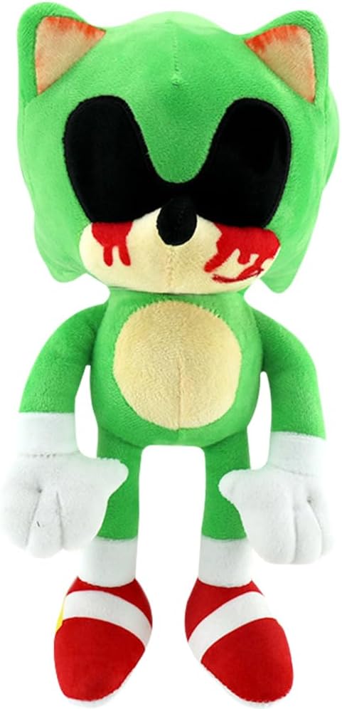 Cartoon Plush Doll Super Shadow Plush Toys 12” / 30 CM The Hedgehog Plushies Cute Stuffed Animal The Movie Plush Figure ,Tails, Knuckles Character Soft Toy for Kids Boys Girls Birthdays Gift -Green