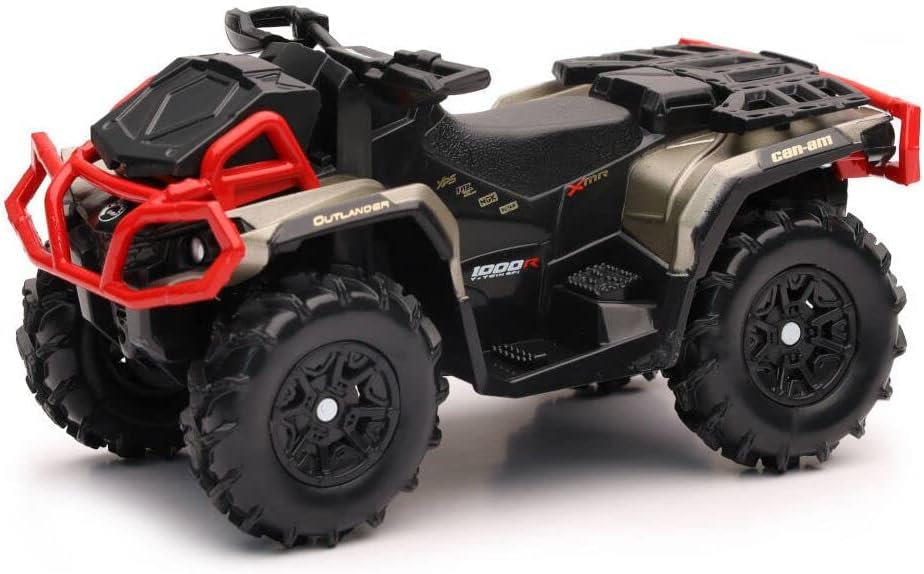 New Ray Can-Am Outlander XMR 1000R ATV Black and Gold Diecast Model