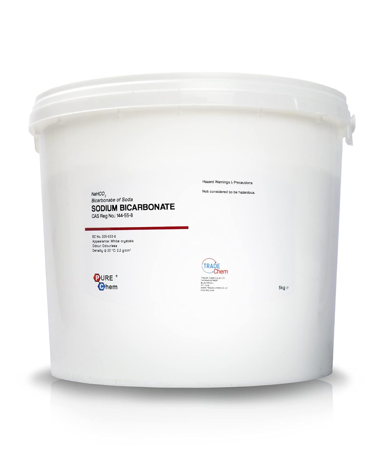 Trade Chemicals Sodium Bicarbonate for Cleaning, Baking, Bath (5kg)