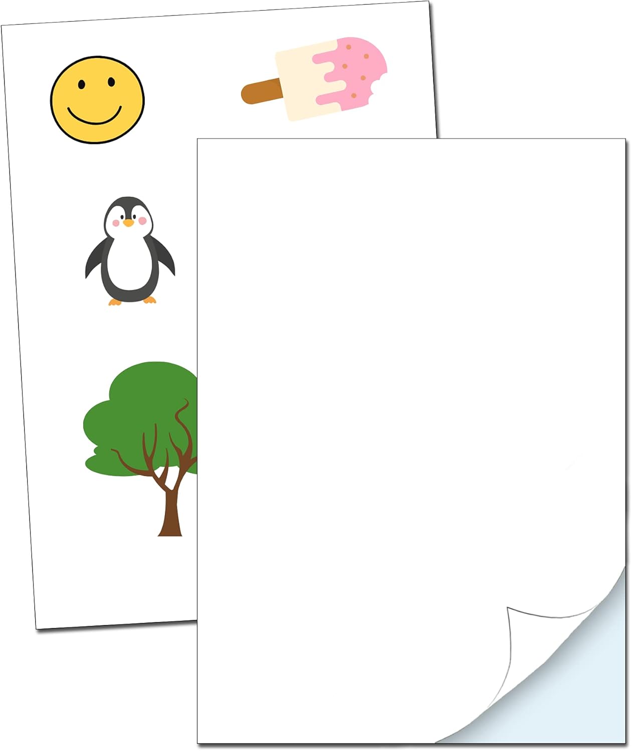 15 Sheets, Printable Vinyl Sticker Paper Waterproof A4, White