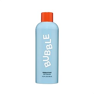 Bubble Skincare Fresh Start Gel Cleanser - Gentle Exfoliating Face Wash for Oily Skin - Formulated with Aloe Vera Juice + Caffeine to Protect and Soothe Complexion (125ml)