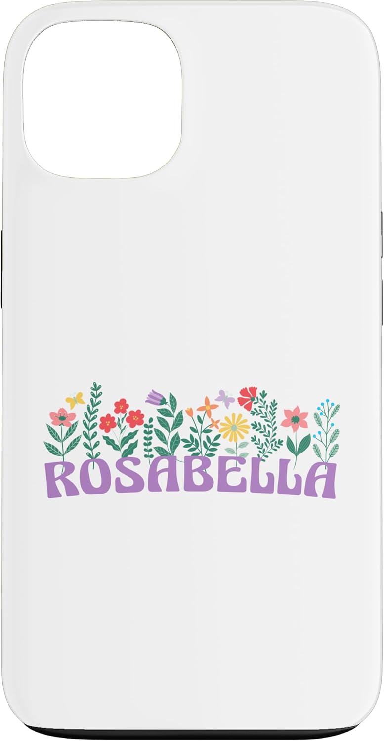 iPhone 13 Wildflower Floral ROSABELLA First Name Mother's Day Women Case