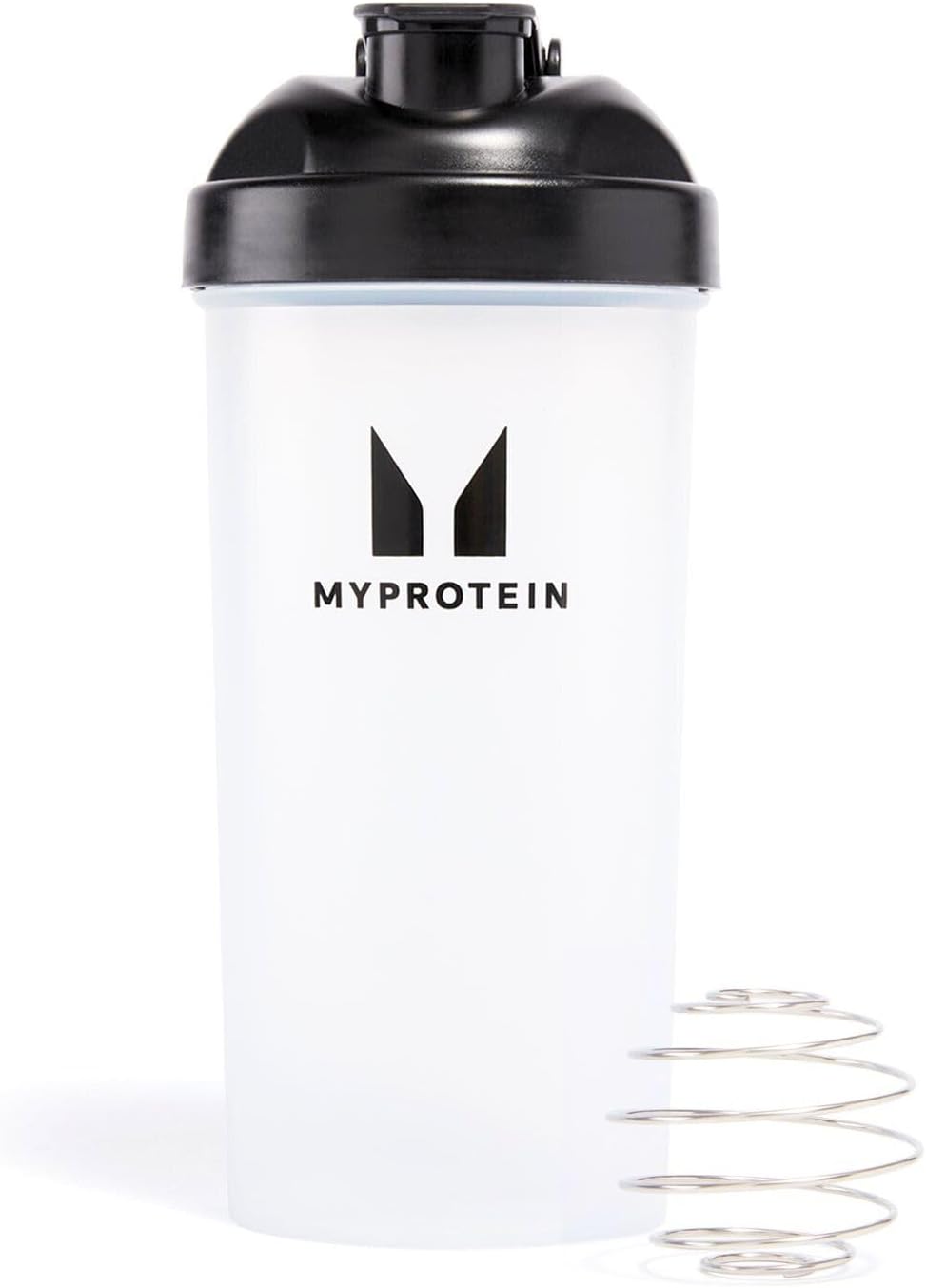 Myprotein Shaker Bottle - Black/Clear 600ml, with Mix Ball, Protein Shakes, Protein Blends, On Go Shaker, Smooth, Lump Free Protein Shakes, Odourless