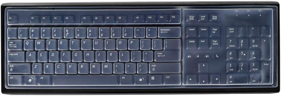 SDTEK Keyboard Protector Desktop Skin Silicone Cover Clear Film Universal