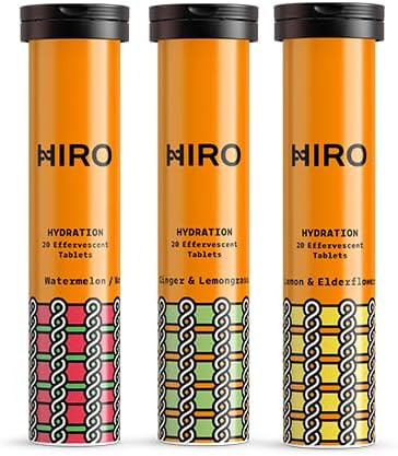 Hiro Hydration Drink - Mix Triple Pack | Electrolytes Tablets Supplements | Rehydrate
