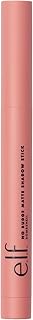 e.l.f. No Budge Matte Shadow Stick, One-Swipe Cream Eyeshadow Stick, Long-Wear & Crease Resistant, Matte Finish, Bombshell