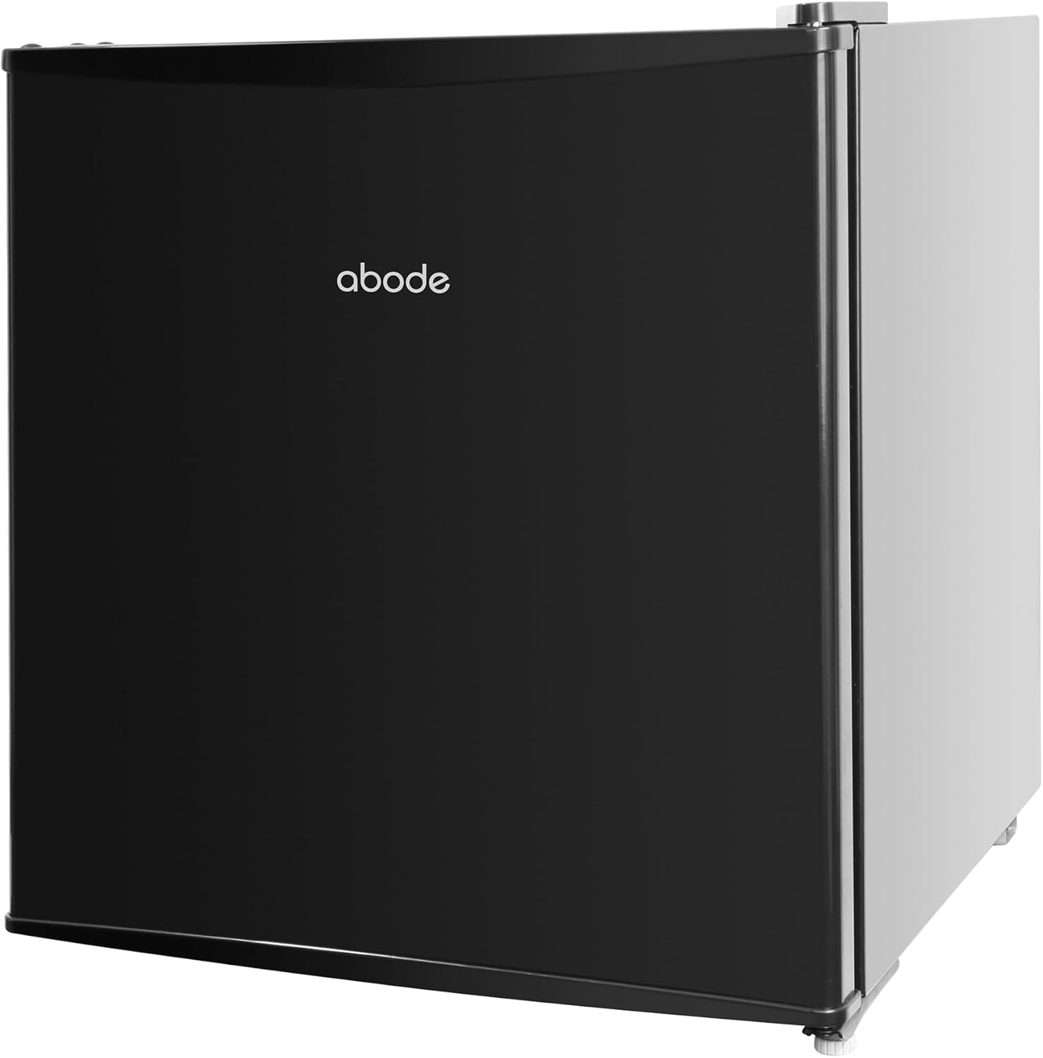 Abode Table Top Mini Fridge Black Freestanding 43 Litre Capacity with Reversible Door & Ice Box, Adjustable Feet & 1 Wire Shelf ATTF0E1B (Black)