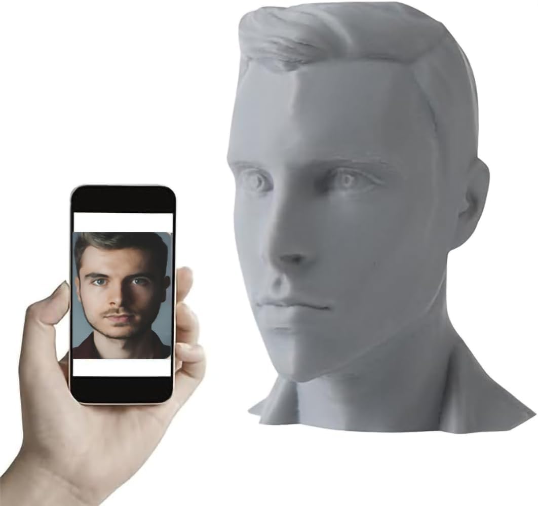 Bust Statue Personalized Head Bust Statue Personalized Custom 3D Bust Sculptures Custom Bobblehead Bobbleheads Customized Bust Sculptures Figure Customize Fun Figure Face Statue