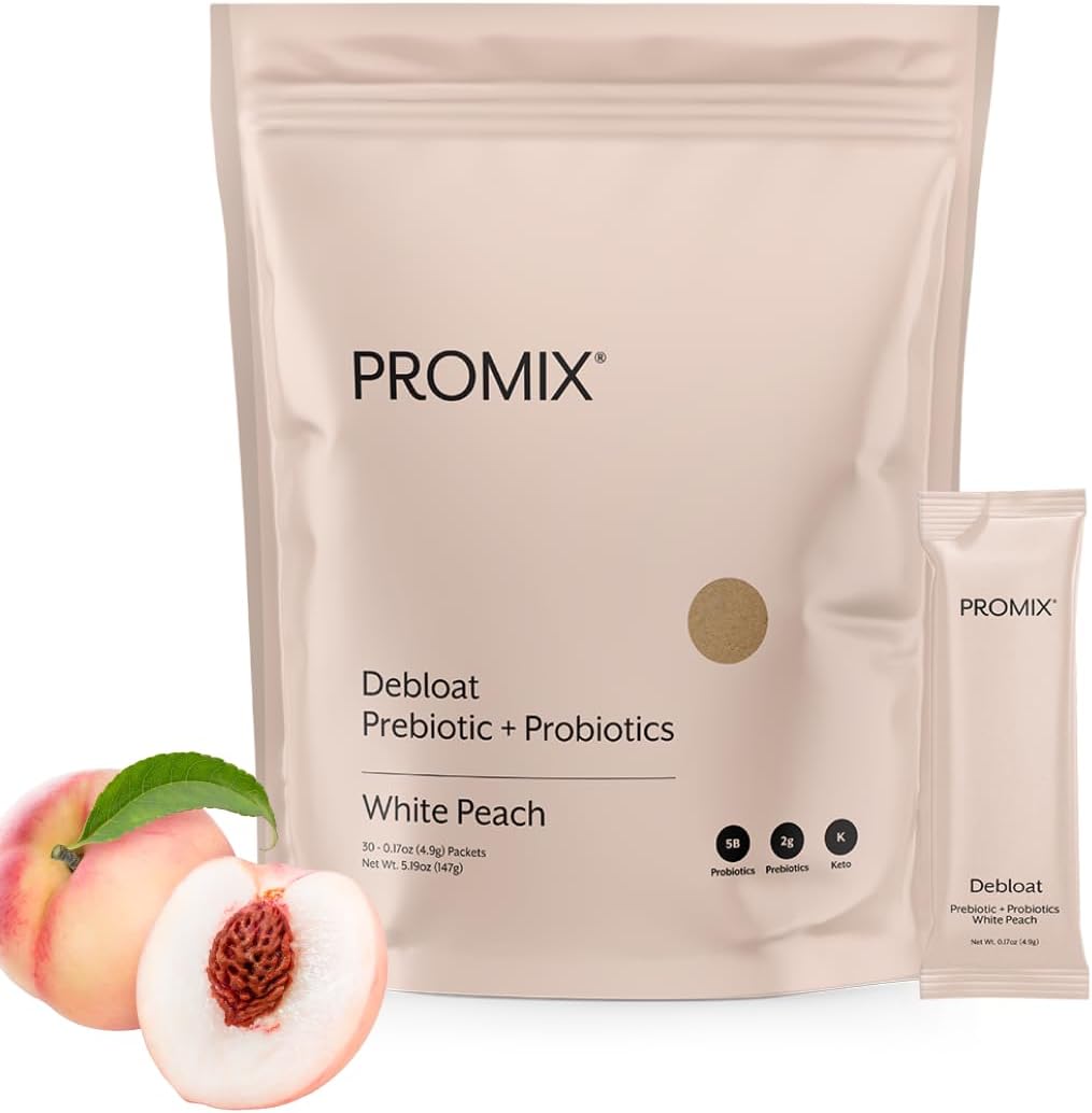 Promix Nutrition Debloat Powder for Gut Health, Reduces Bloating, 30ct